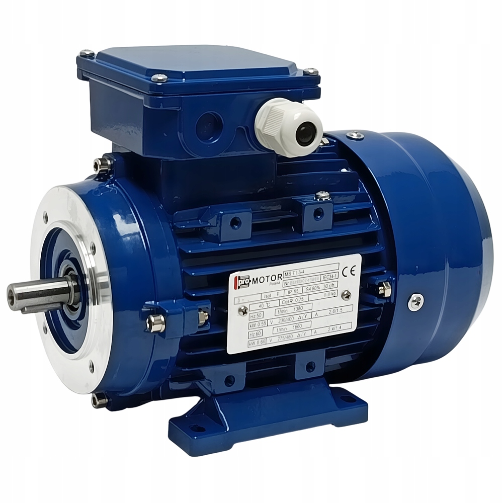 Silnik elektryczny trójfazowy 0,55 kW 1380 obr min Ms 71 3-4 B14