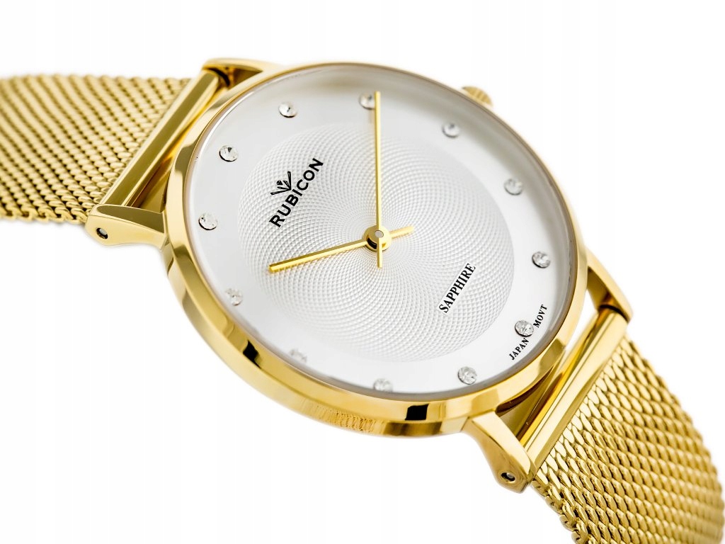 

Zegarek Damski Rubicon z Szafirowym Szkłem + Box
