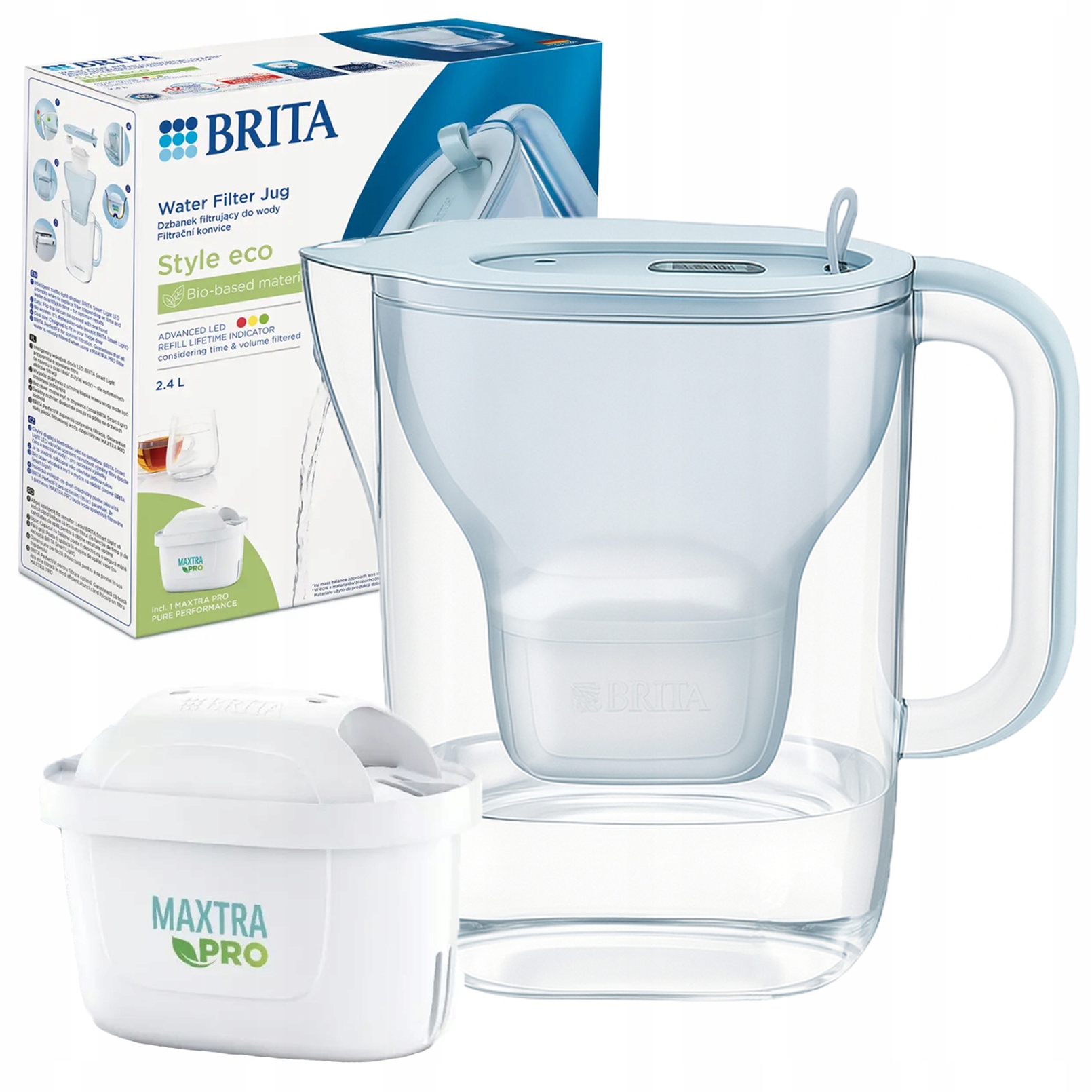 Kuchyňská Filtrační Konvice na vodu Brita Style Eco Maxtra Pro 2,4L Modrá