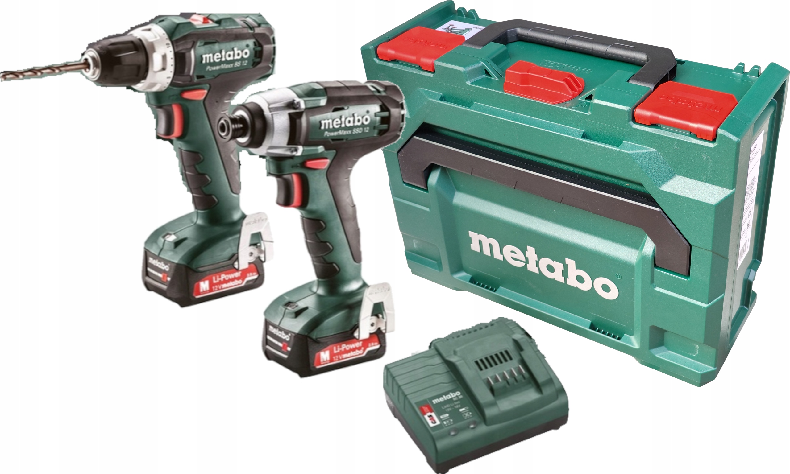 Wkrętarka I Klucz Metabo Comboset 2.7.1 12V 2x Aku LiPOWER 2.0Ah Walizka
