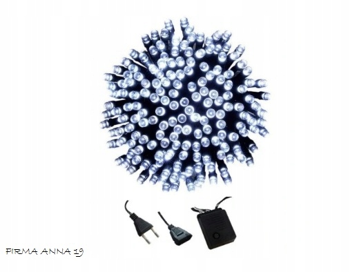 LAMPKI CHOINKOWE 200 LED ZIMNY BIAŁY