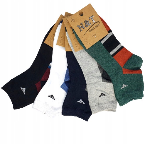 5x BAWEŁNIANE ZAKOSTKI SKARPETY MĘSKIE ROBOCZE MIX Marka inna