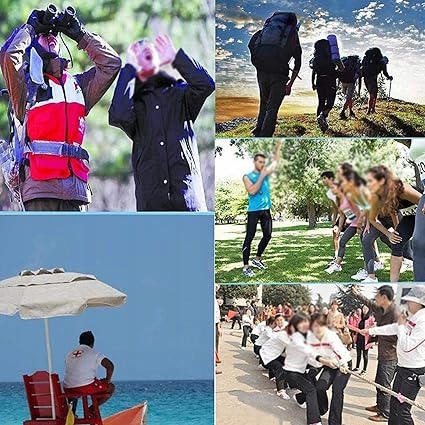 Zestaw 14 szt. GWIZDEK SYGNAŁOWY RATUNKOWY SURVIVAL TAKTYCZNY MOC Kolor dominujący srebrny