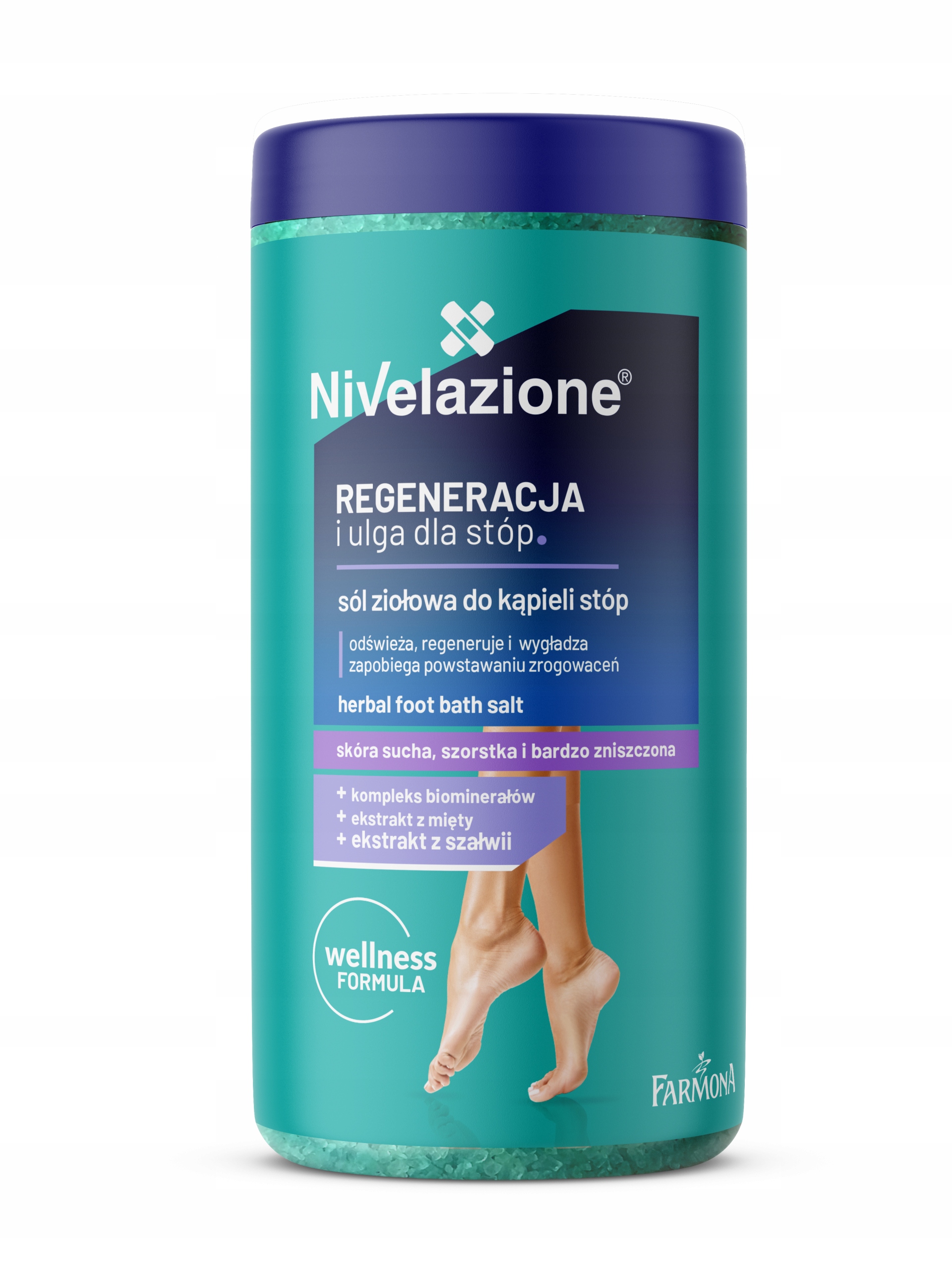 

Nivelazione Ziołowa sól do kąpieli stóp 600g