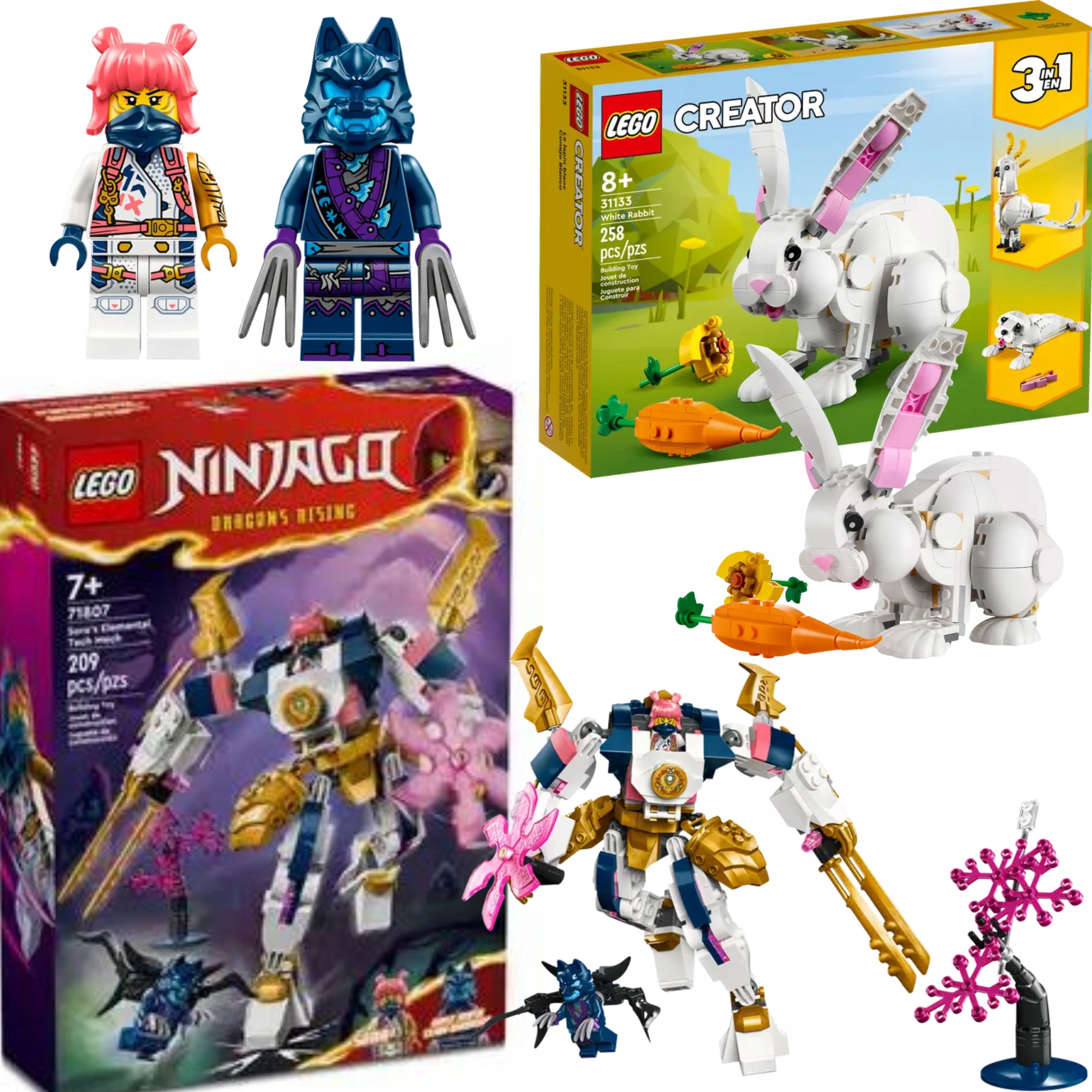 Lego Ninjago 71807 Lego Creator 3V1 31133 Králík Velikonoční Sada