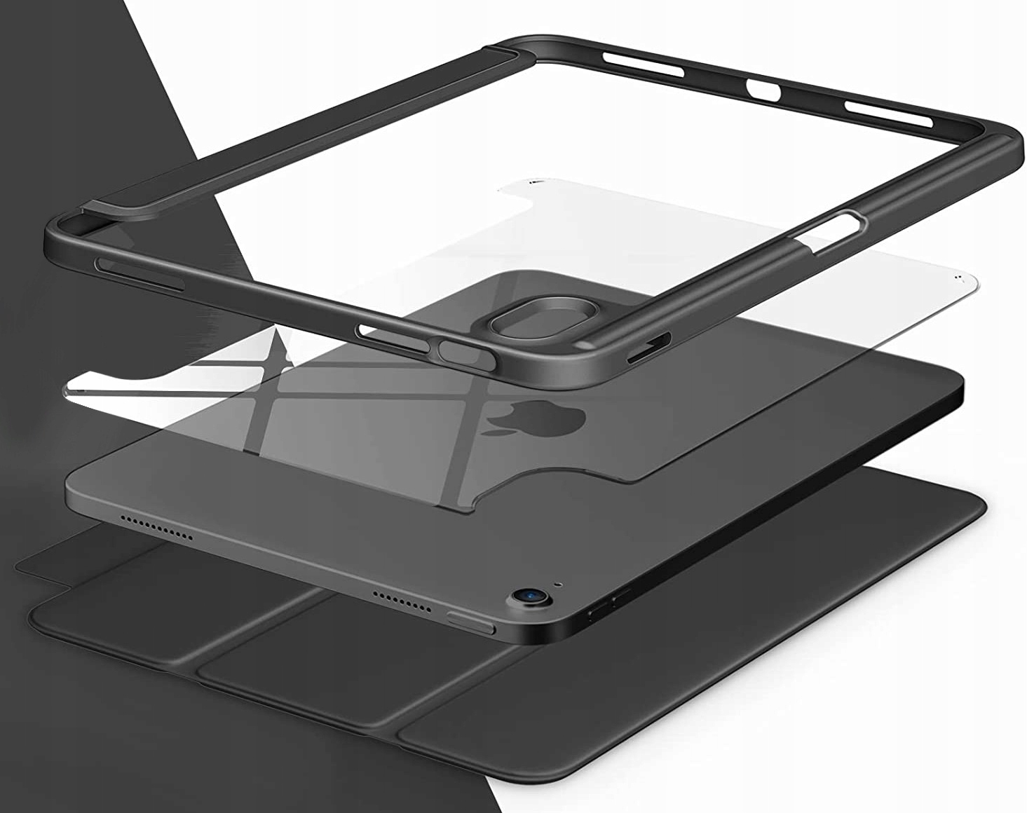 PRZEŹROCZYSTE ETUI DO APPLE IPAD GEN 10 A2757 10.9 CZARNY EAN (GTIN) 5903802416367