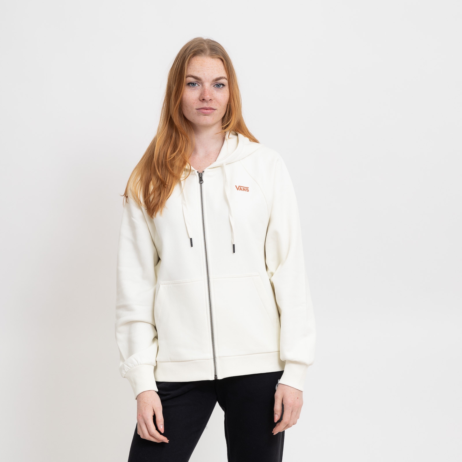 Dámská mikina Vans Checker Flower Cocoon Zip Hoodie