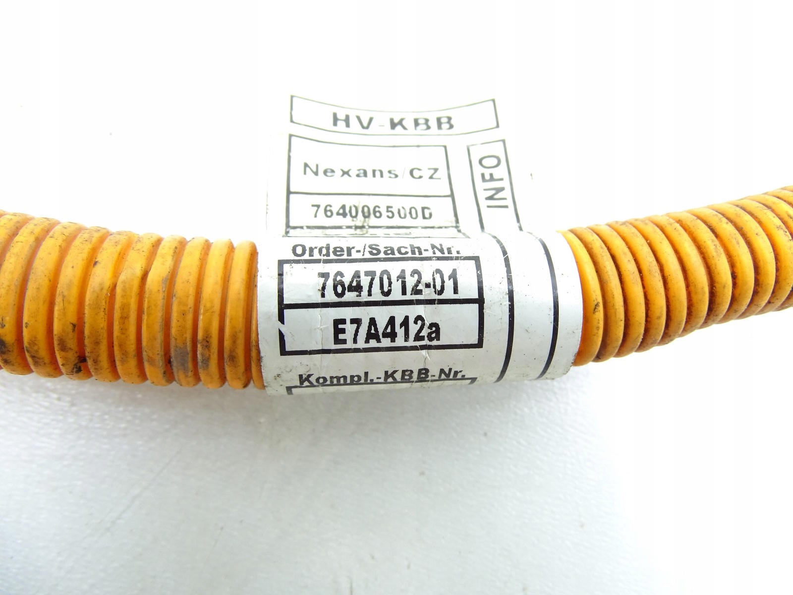 prijenos KABEL ZASILAJACY BMW i3 I01 REX 7647012
