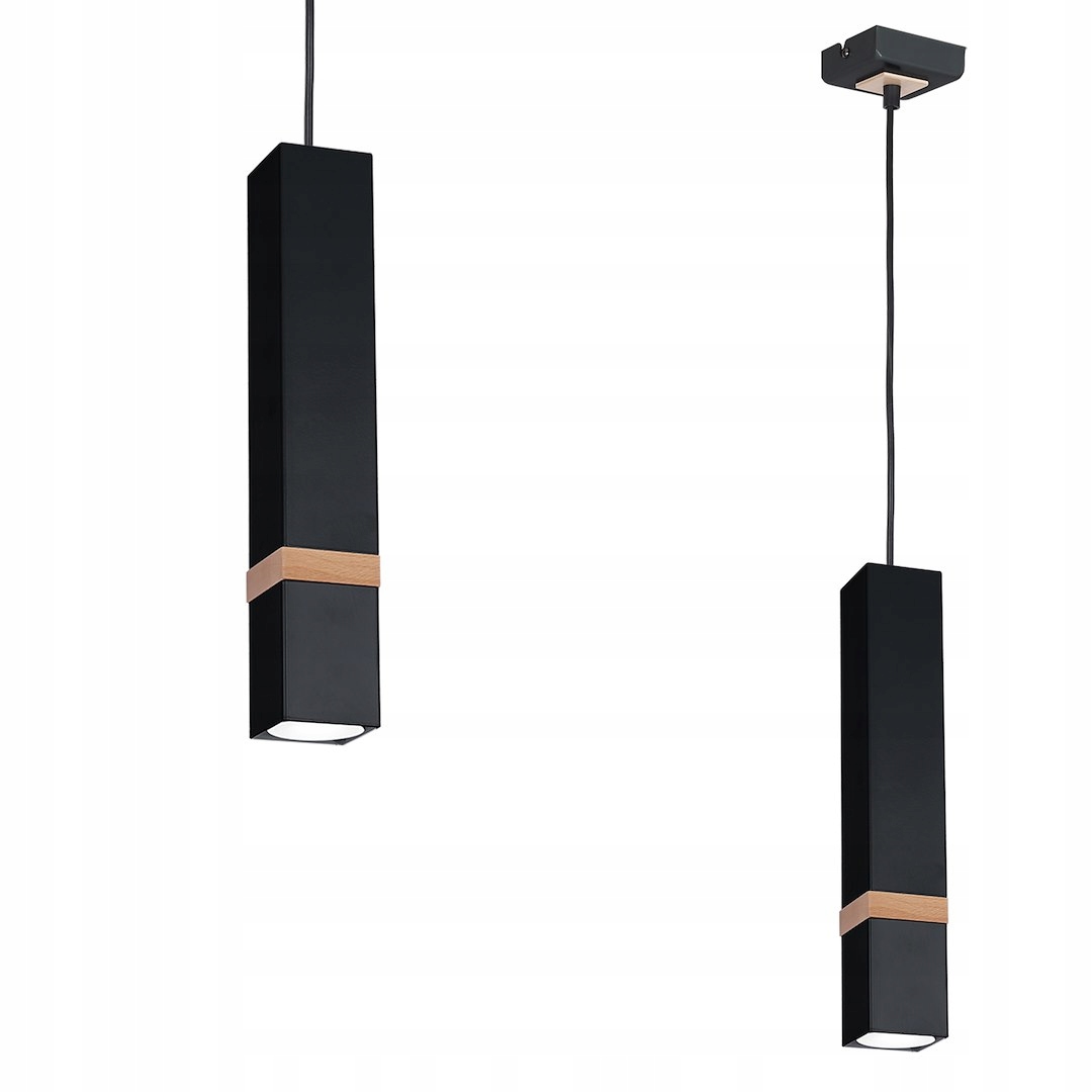 Závěsná lampa Milagro Vidar klasická černá 1xGU10 17.5 cm