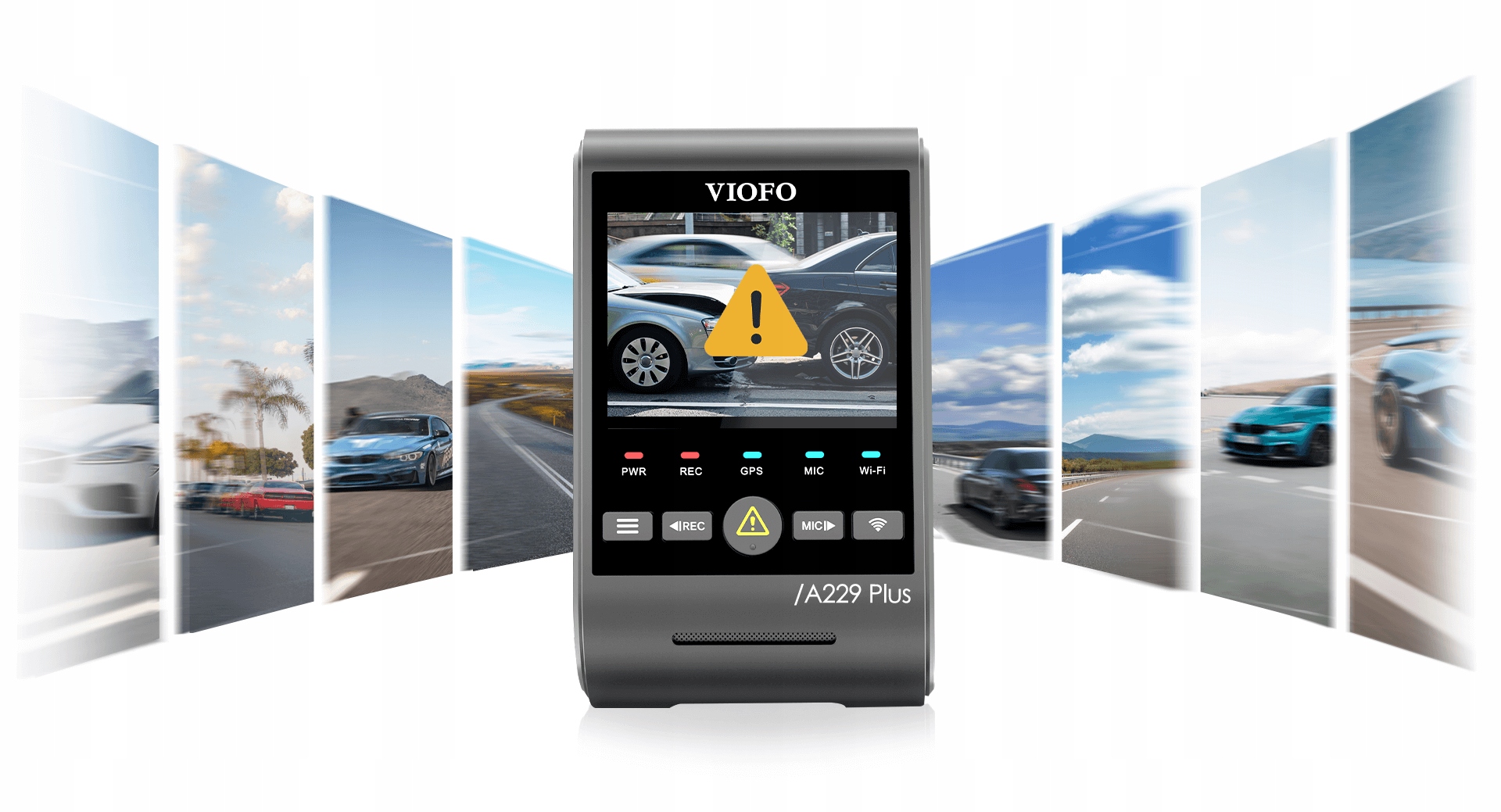 KAMERA VIOFO A229 PLUS 3CH 2K PRZÓD TYŁ WNĘTRZE FHD GPS 512GB ACC CPL PILOT Model A229 PLUS 3CH-G