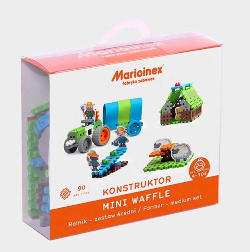 

Klocki Mini Waffle Rolnik Średni Blister