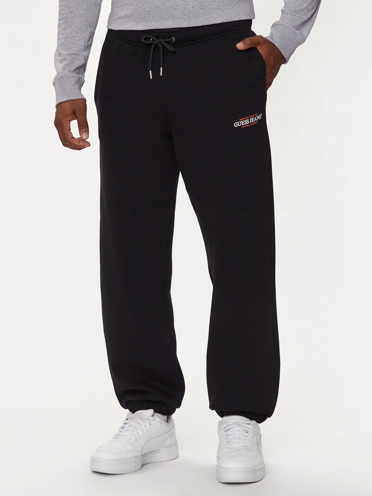 Dresové kalhoty Guess M4YB18 K9V31 černé XL