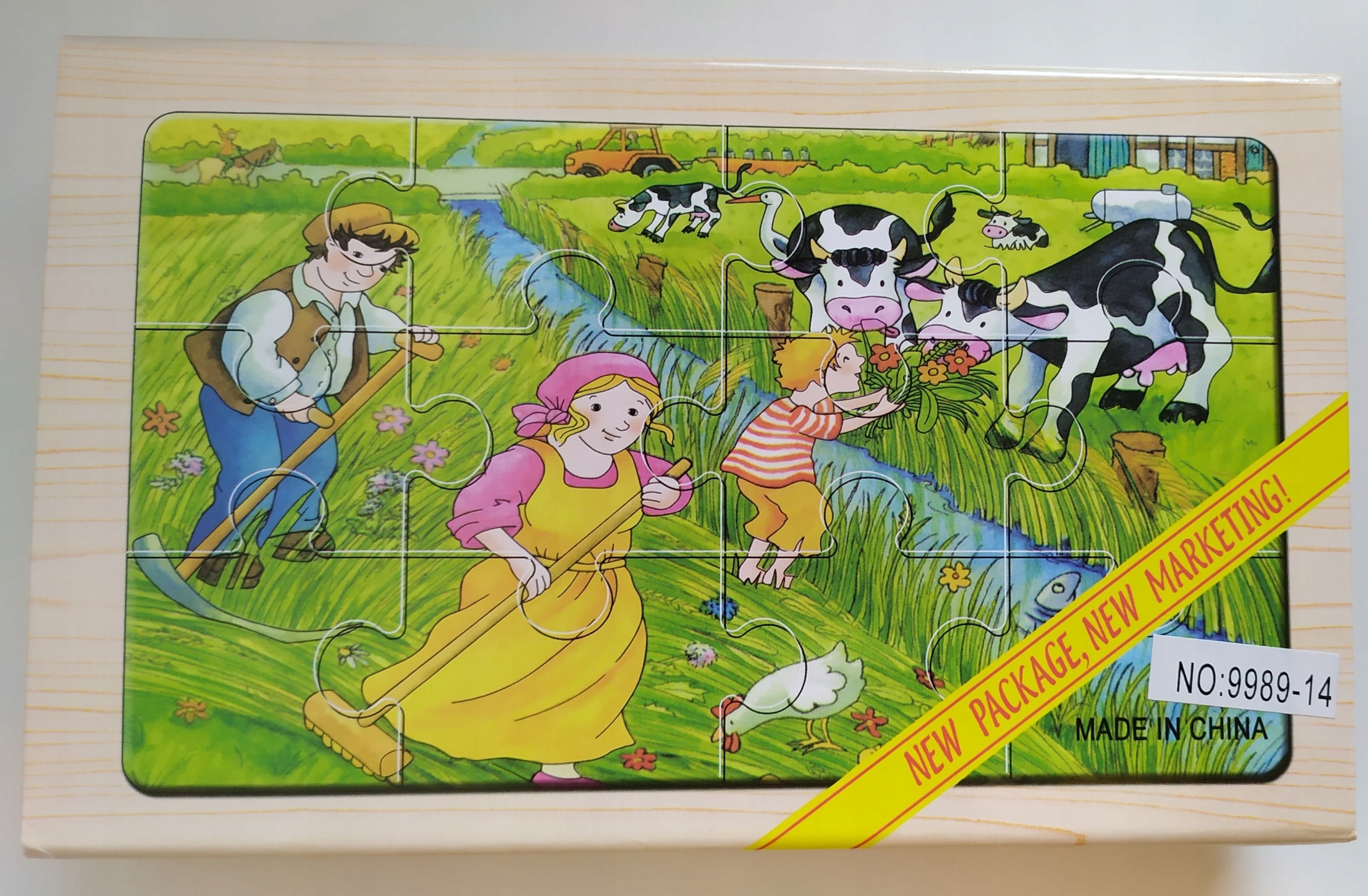 

Drewniane Puzzle Zestaw 4 Obrazki Farma Dla Dzieci