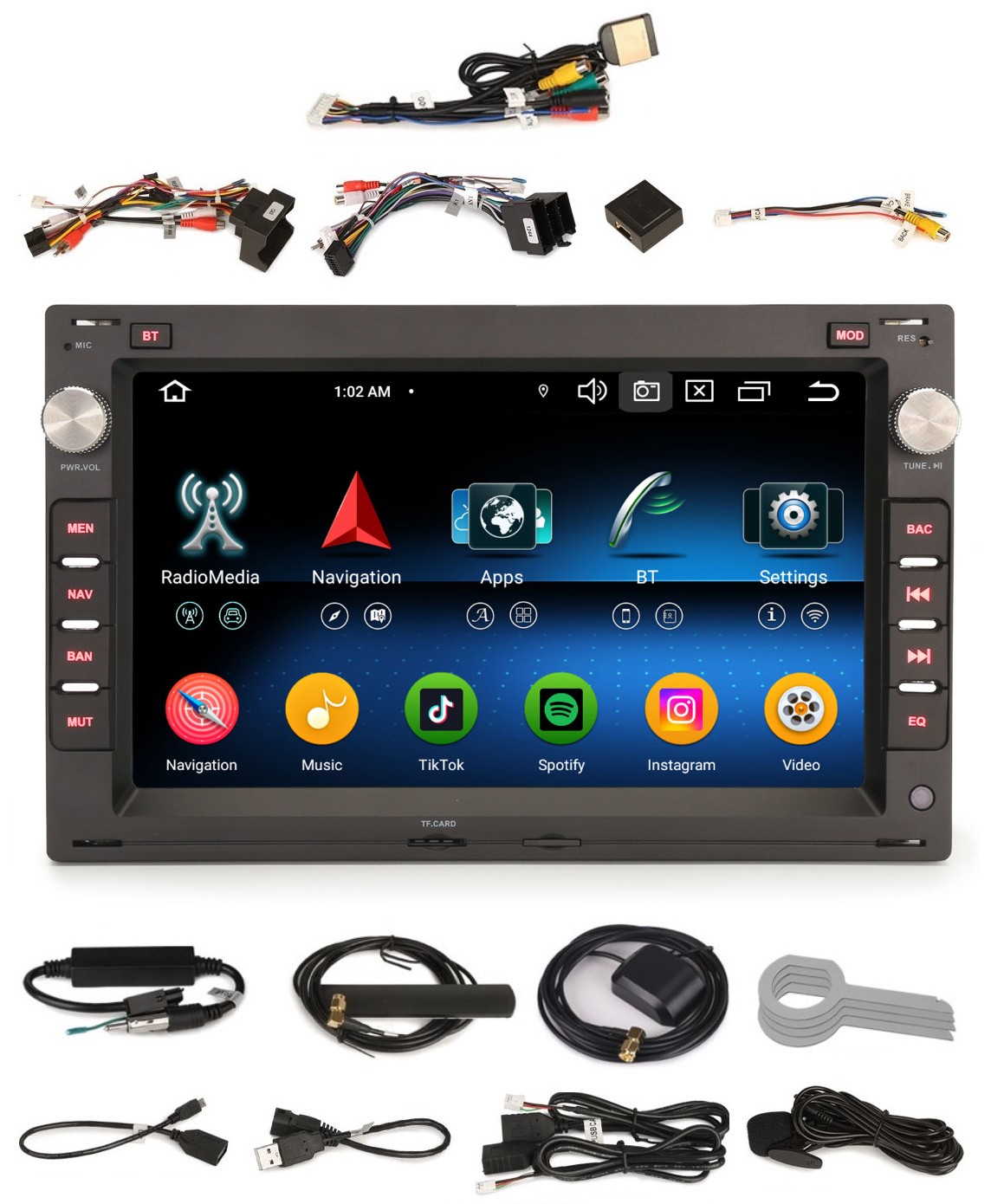 Radio Navigace Android Seat Ibiza Toledo Alhambra 4/64 Gb Dsp Carplay Lte