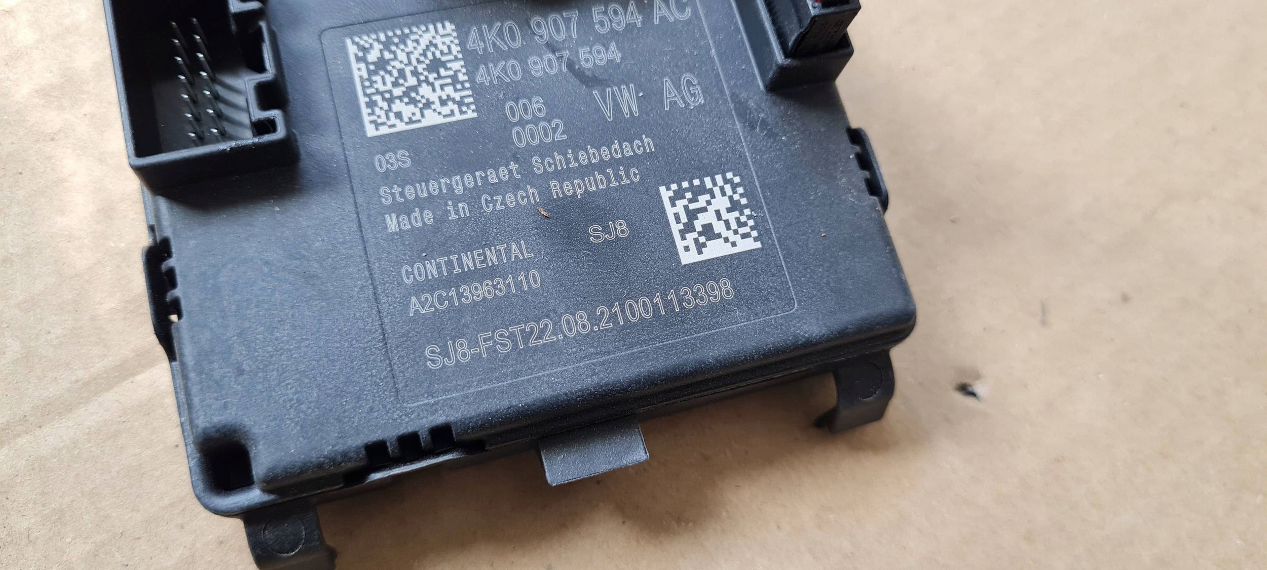Q3 83A Module Toit ouvrant PANORAMY 4K0907594AC Q5 80A A5 8W