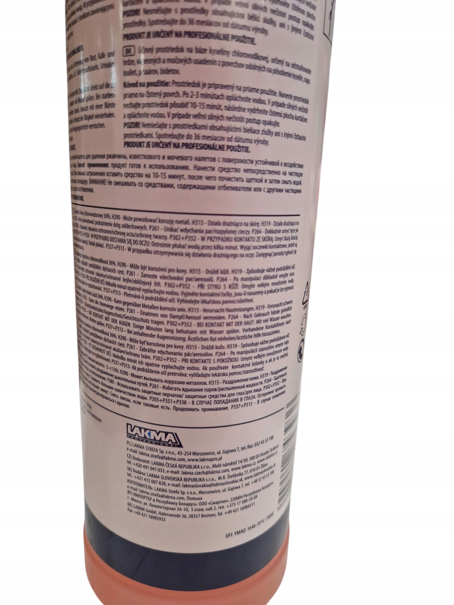 Lakma S533 důkladné čištění sanitárních zařízení 1L 1