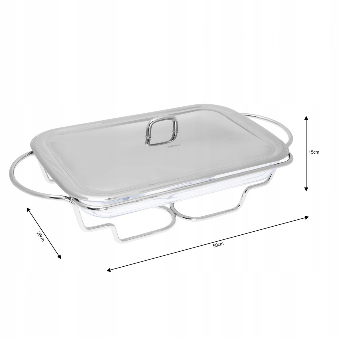 PODGRZEWACZ do POTRAW STOŁOWY BRYTFANNA NACZYNIE ŻAROODPORNE Marka Kinghoff