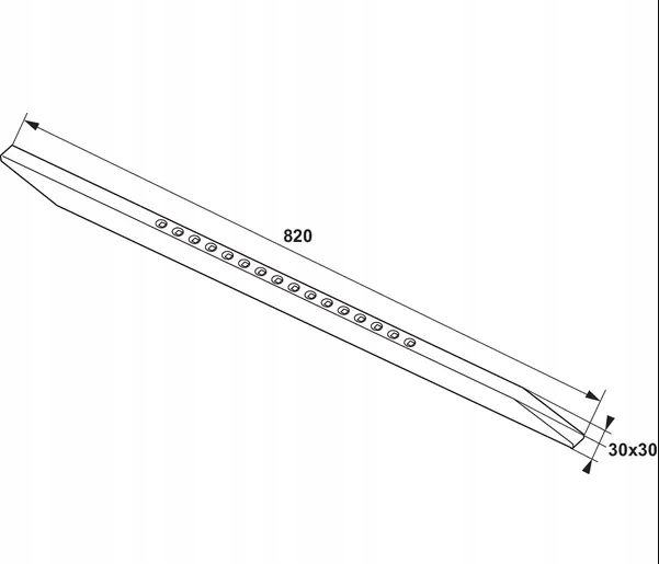 171207 - Долото для плугов Gregoire Besson 30x30
