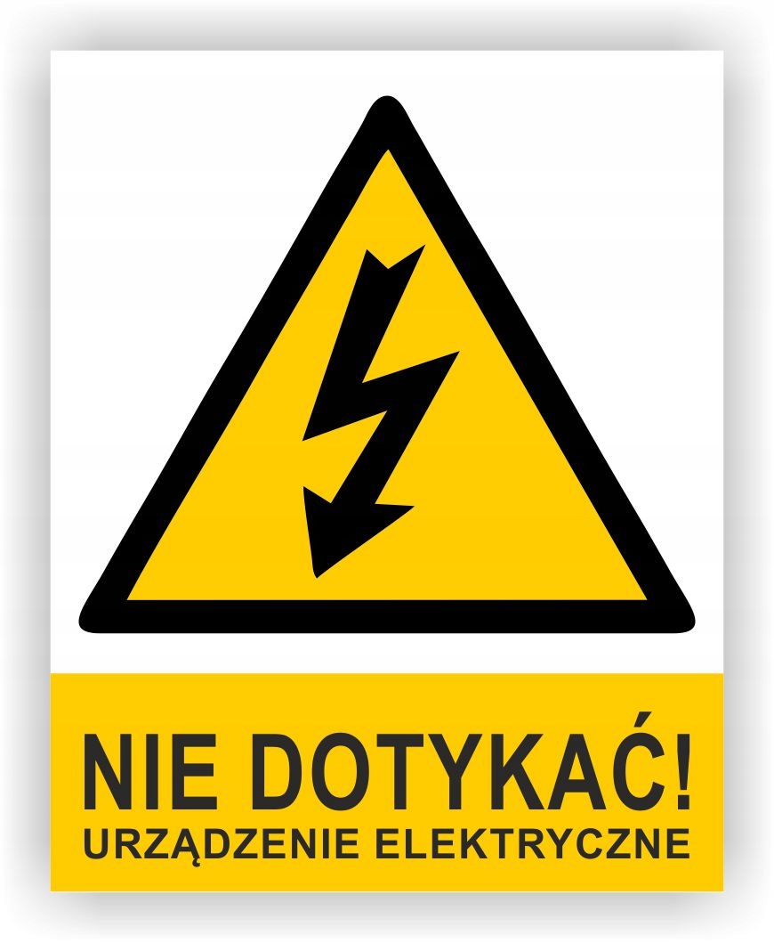 

Tabliczka Pcv Nie Dotykać Urządzenie Elektryczne