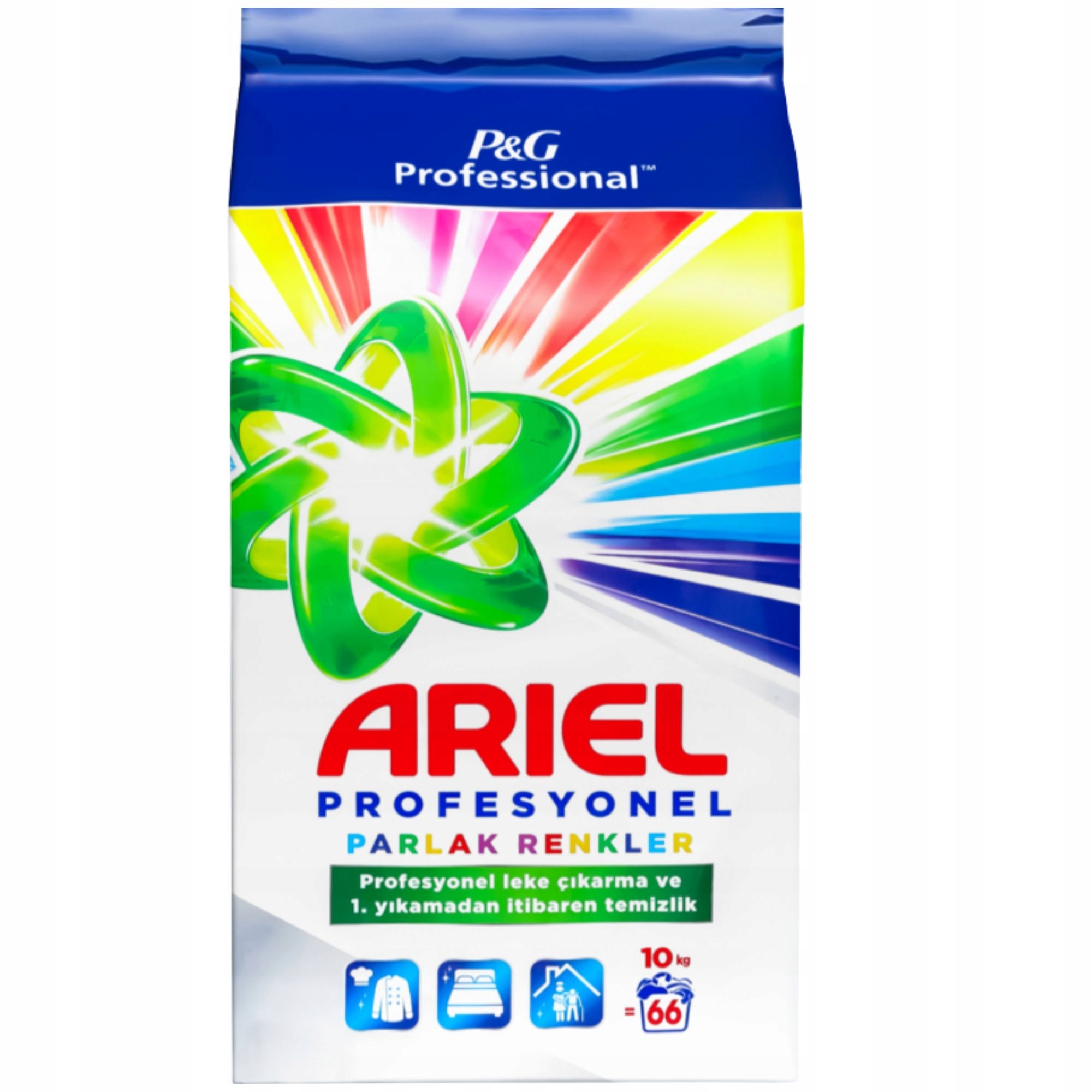 Ariel Prášek na praní barevného prádla, výkonný, 10 kg