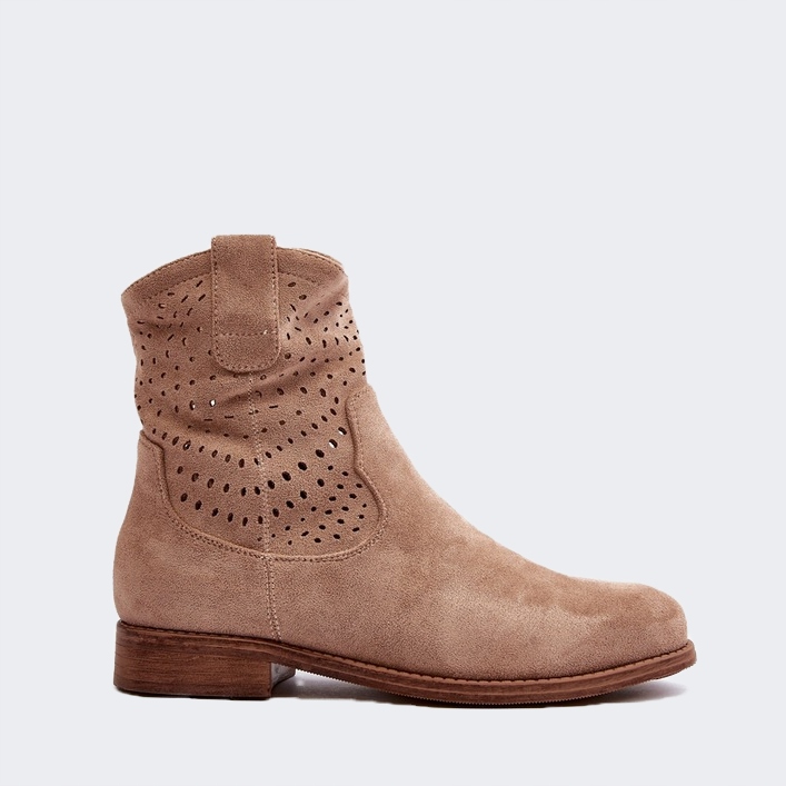 Botki Damskie Wygodne Modne Ażurowe Mocne Fajne Kowbojki Barski Beżowe 40 EAN (GTIN) 5905410032267