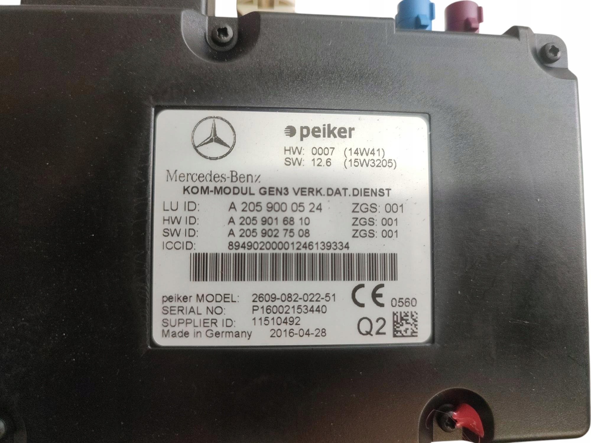 control unit module TELEMATIC ATM MERCEDES GLA X156 A2059000524 A2059016810