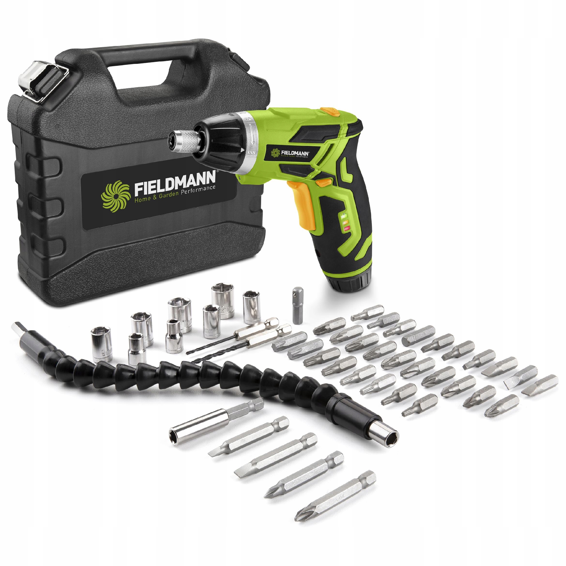 Wkrętarka Akumulatorowa Fieldmann FDS10155A Zestaw Bitów 1300mAh