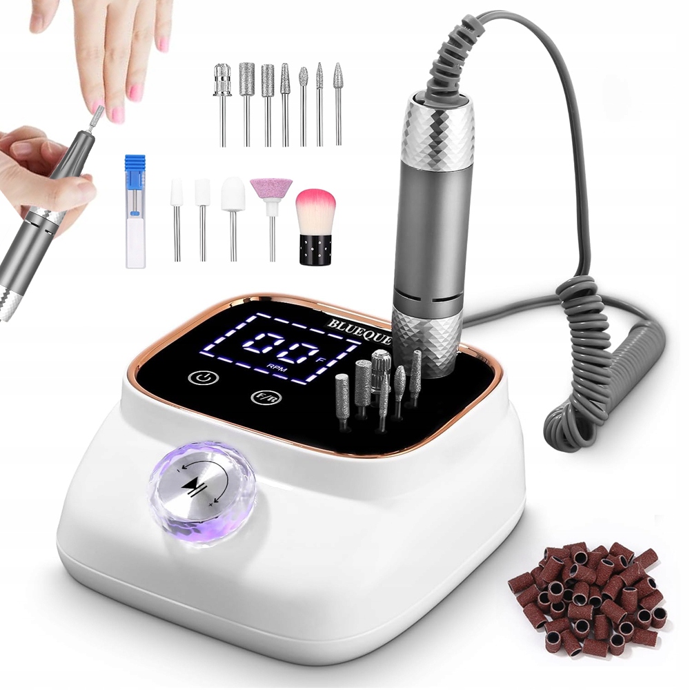 Profesionální Bruska Na Nehty 45000 Rpm Led Displej Manikúra