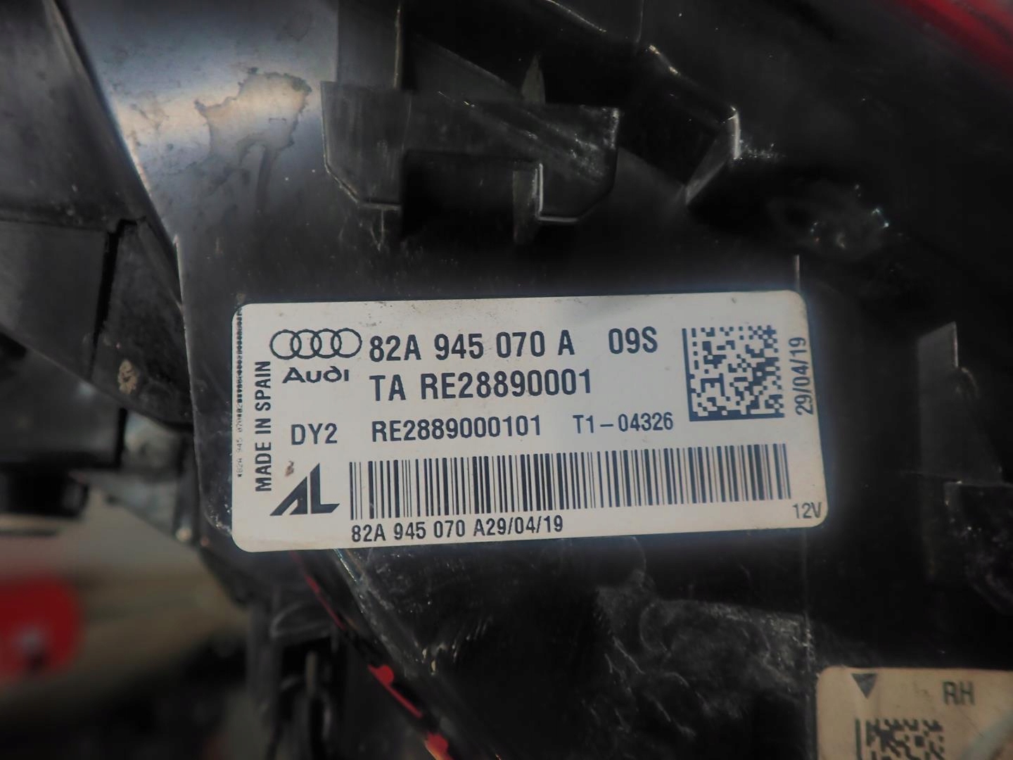 light rear part rear right AUDI A1 II 2018- 82A945070A