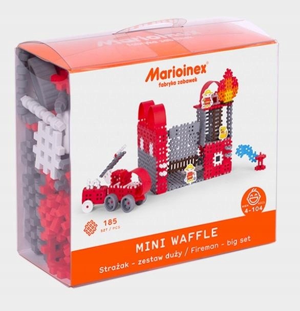 

Klocki Mini Waffle Strażak Duży Blst