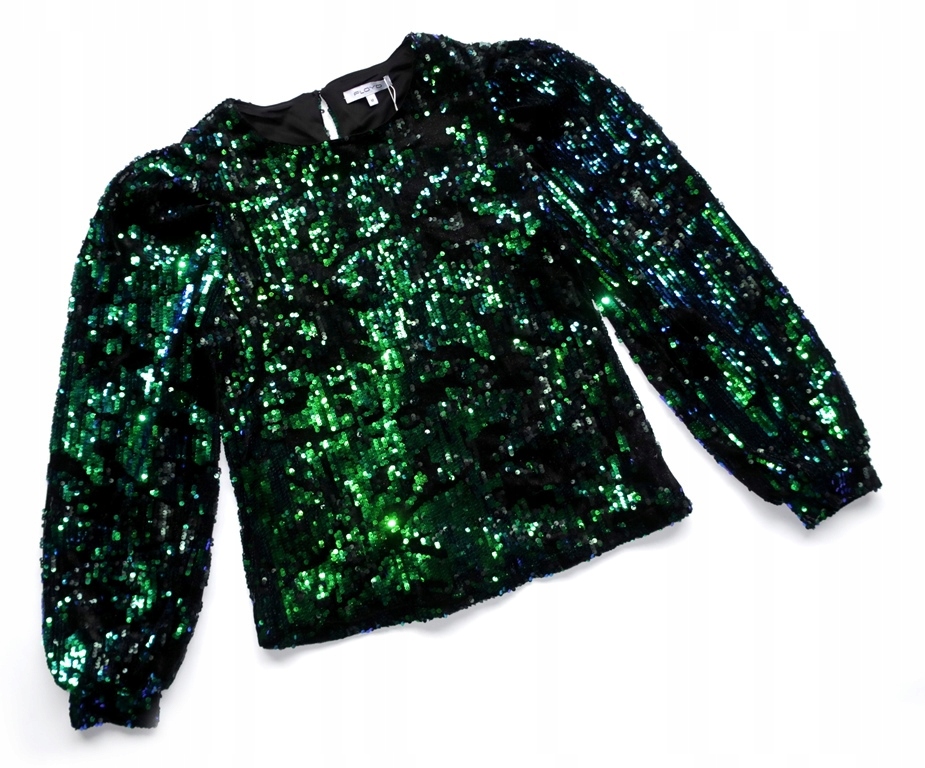 Floyd M 38 Flitrová Halenka Flitry Sametová Černá Zelená Třpytivá