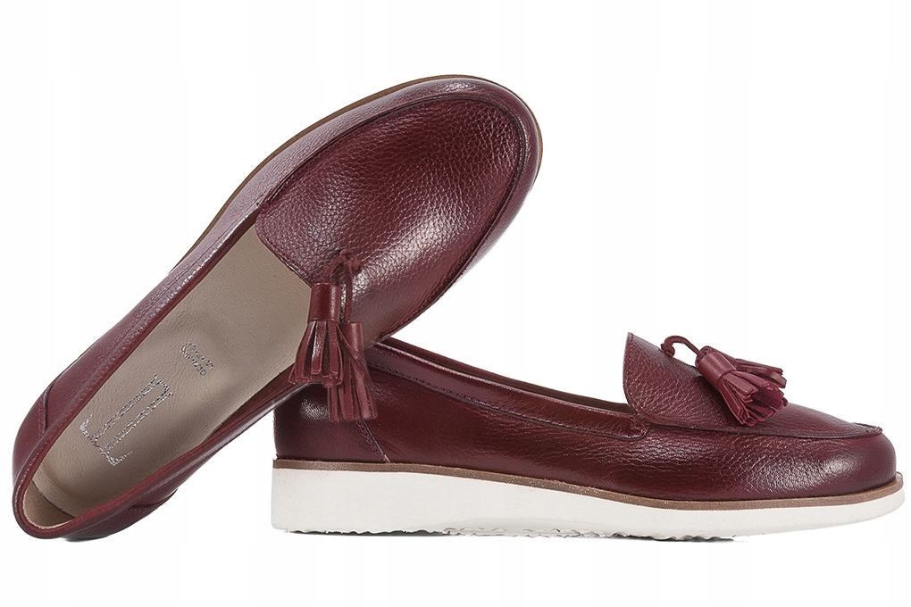 Trio 0D8-01-E-20-0 Dámské Polobotky Mokasíny, švestková kůže