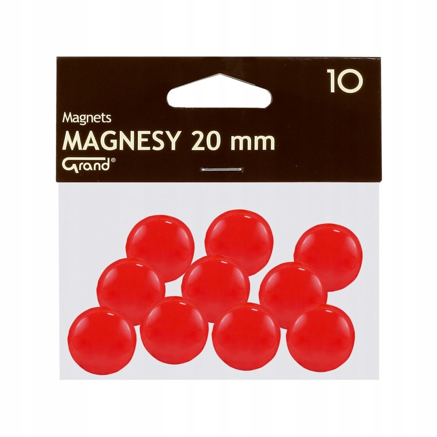 

Magnesy Do Tablic Grand 20MM 10 Sztuk Czerwone