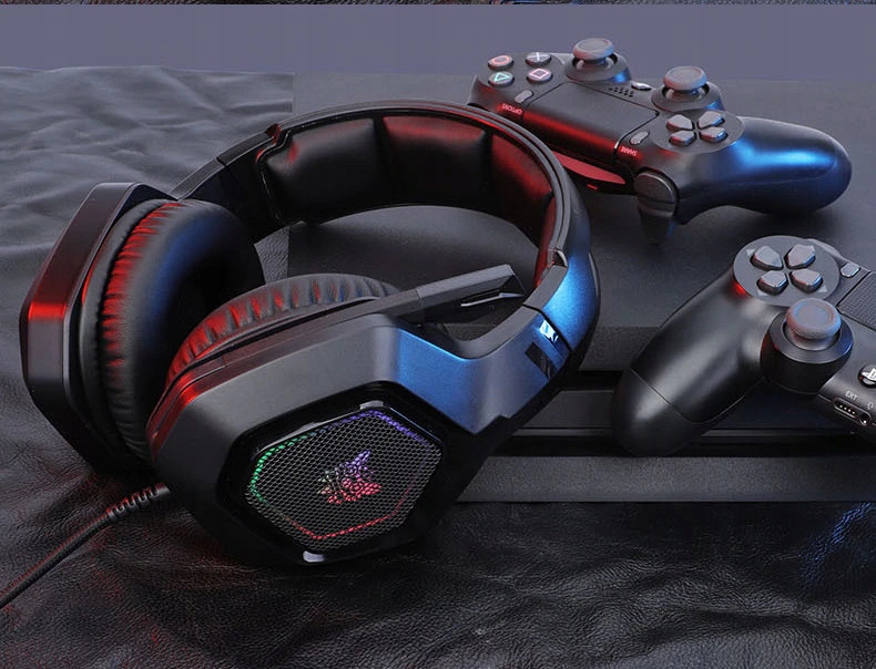 ONIKUMA K10 SŁUCHAWKI Z MIKROFONEM DO GIER ROZMÓW PRACY ONLINE KOMPUTERA Rodzaj słuchawek nauszne