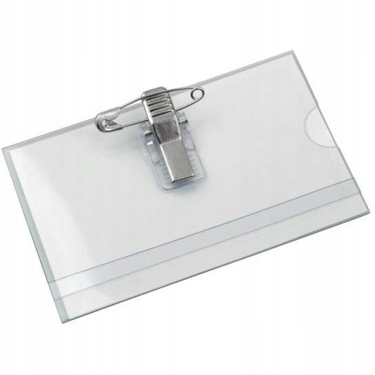 

Identyfikator Grand 55x90MM Z Klipsem I Agrafką 50