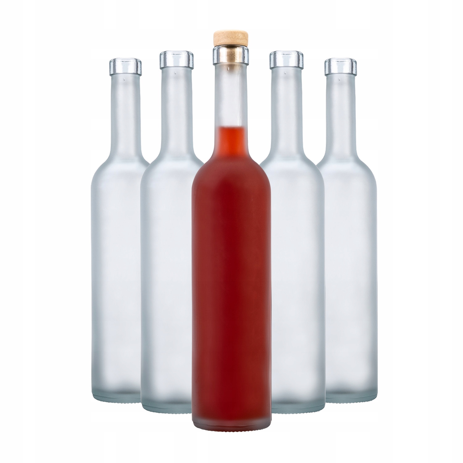

5x Butelka Matowa Satyna Futura 500 ml Na Nalewki