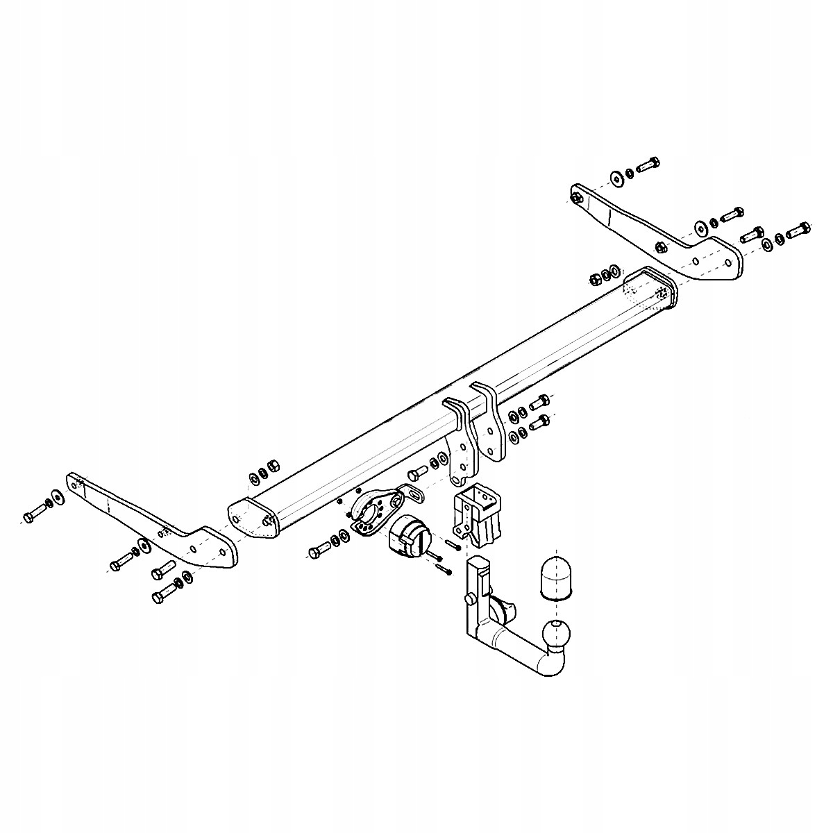 Hak holowniczy Wypinany do Seat Ateca KH7 SUV od 16 MODUŁ 13 PIN GRATIS Producent Steinhof