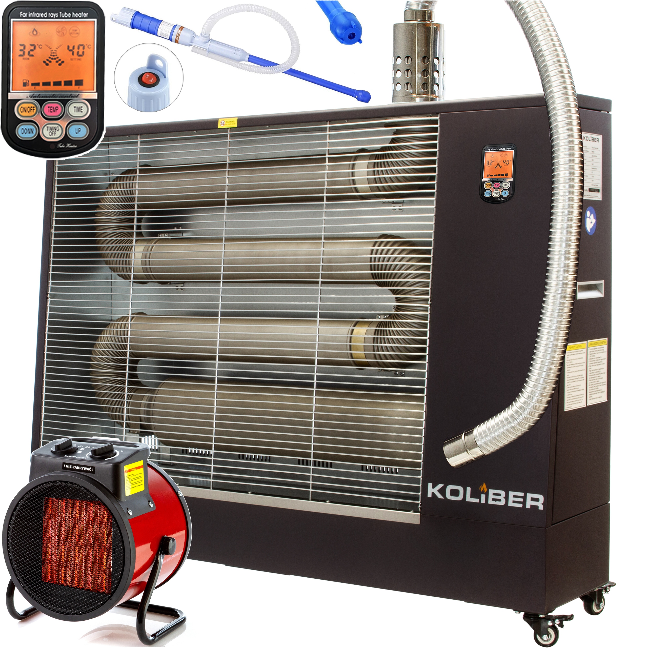 Nagrzewnica Olejowa 16kW Koliber Webasto katalizator Podczerwień