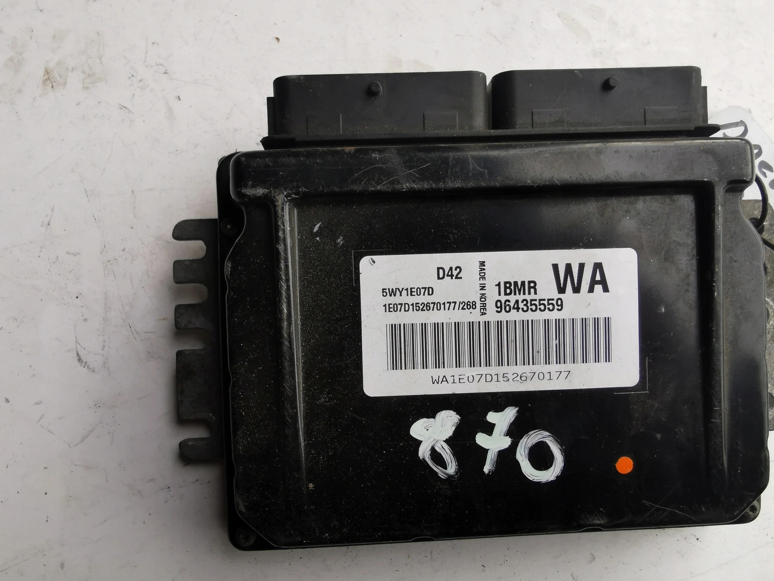 CHEVROLET KALOS 1.2B 5WY1E07D 96435559 computer EC