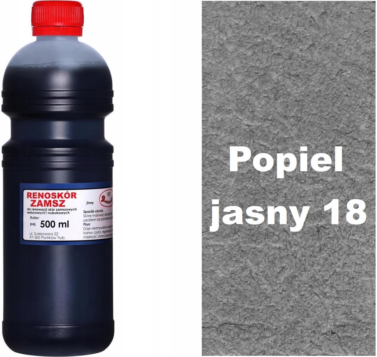 G13-05 Popel Světlý Barva Renokůže Pro Renovaci Semišové Kůže Nubuku Wilbra