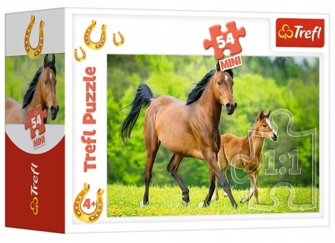 

Puzzle Mini 54 El Świat koni Trefl 19725