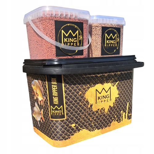 Pellet 2mm na Ryby 2x 750g Wanilia Truskawka Wiadro King Ripper