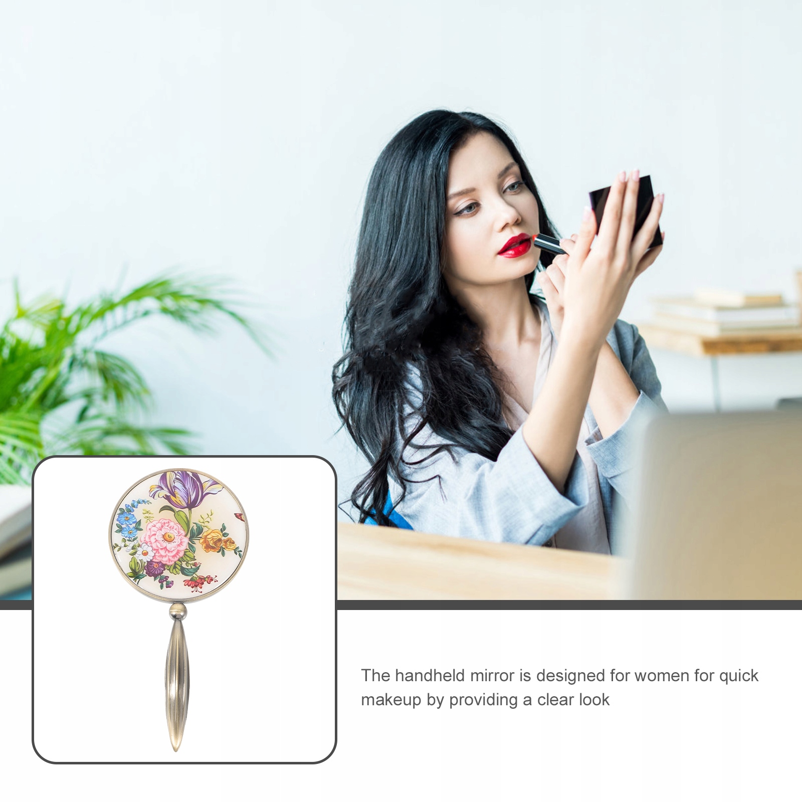 Przenośne lusterko ręczne Marka bez marki