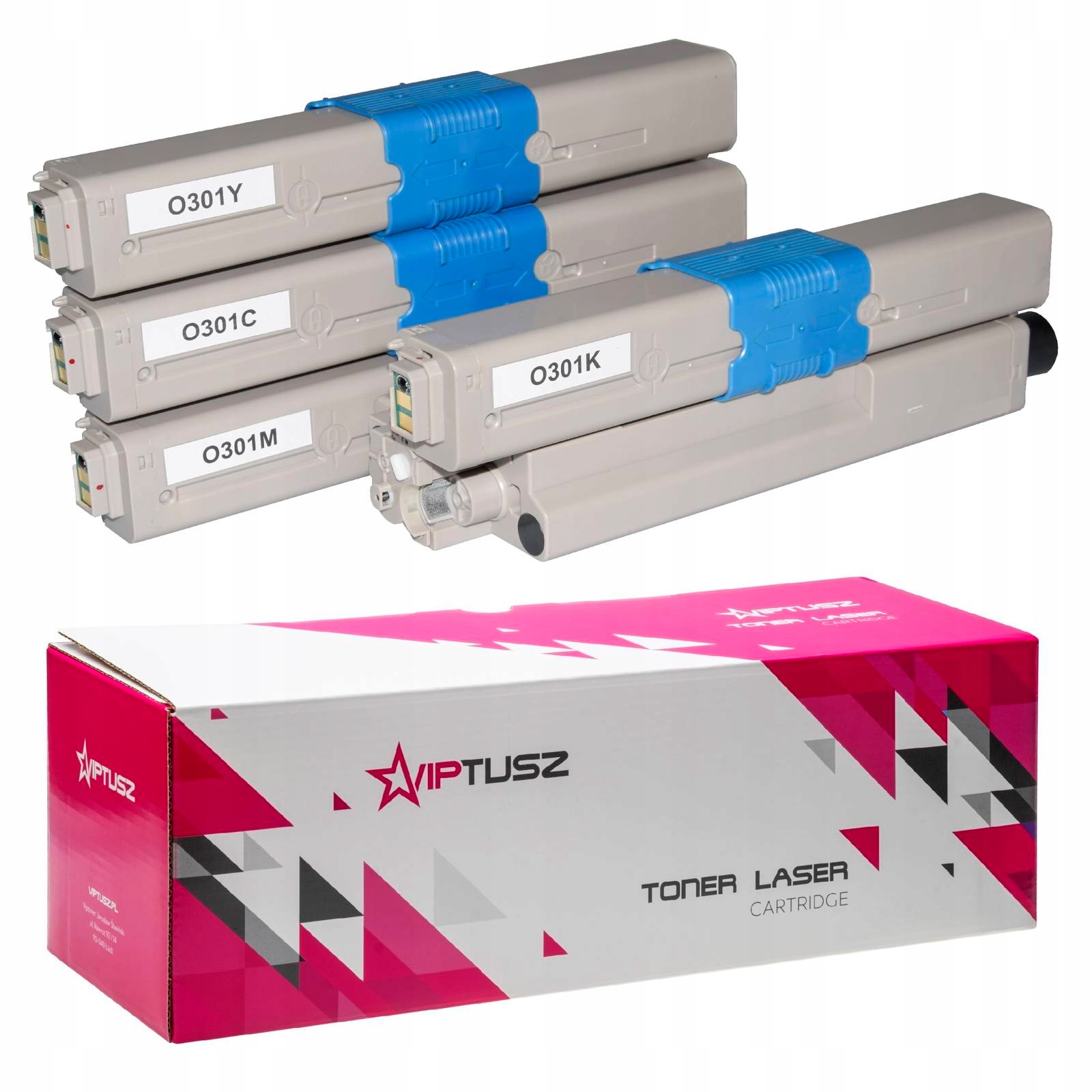 

Kpl 4x Toner do Oki C301 C301DN C321DN MC332 MC342