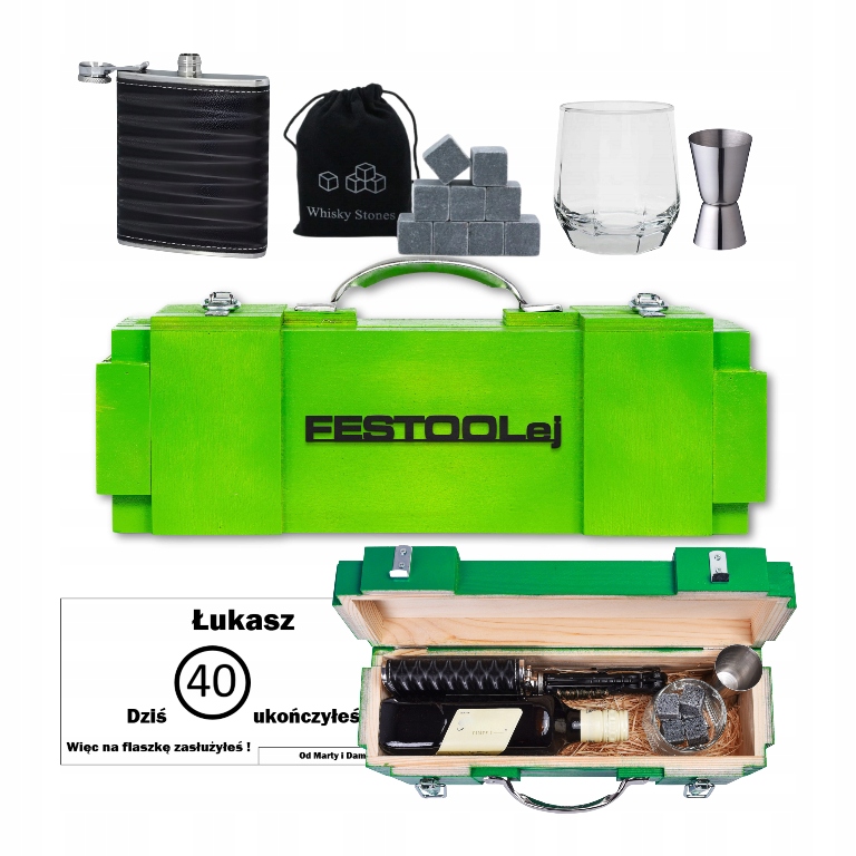 Dárková Sada pro Kolegu Truhláře k 18-99. narozeninám Krabice Dřevo