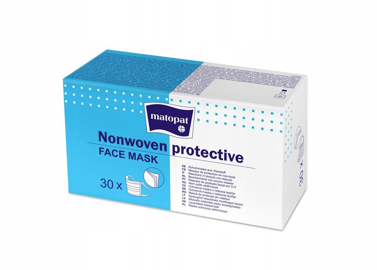 

Maseczki 3-warstwowe Tzmo 30 szt zestaw 12 szt