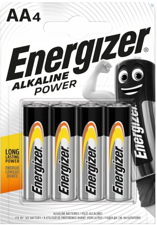 4x Energizer ALKALINE POWER AA LR06 bateria alkaliczna