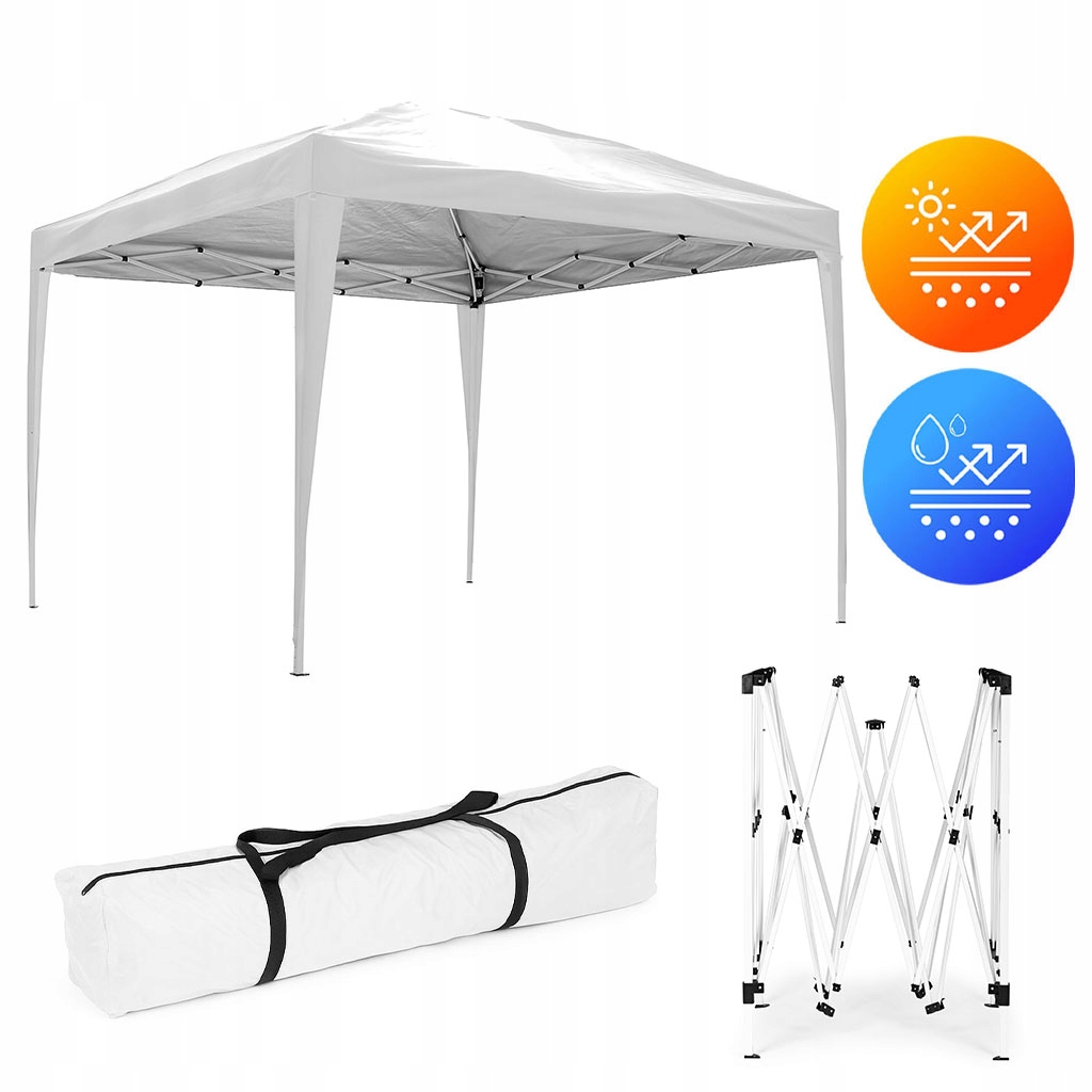 MultiGarden PAW-3X3-AW Záhradný pop-up stan 3 x 3 m, biely