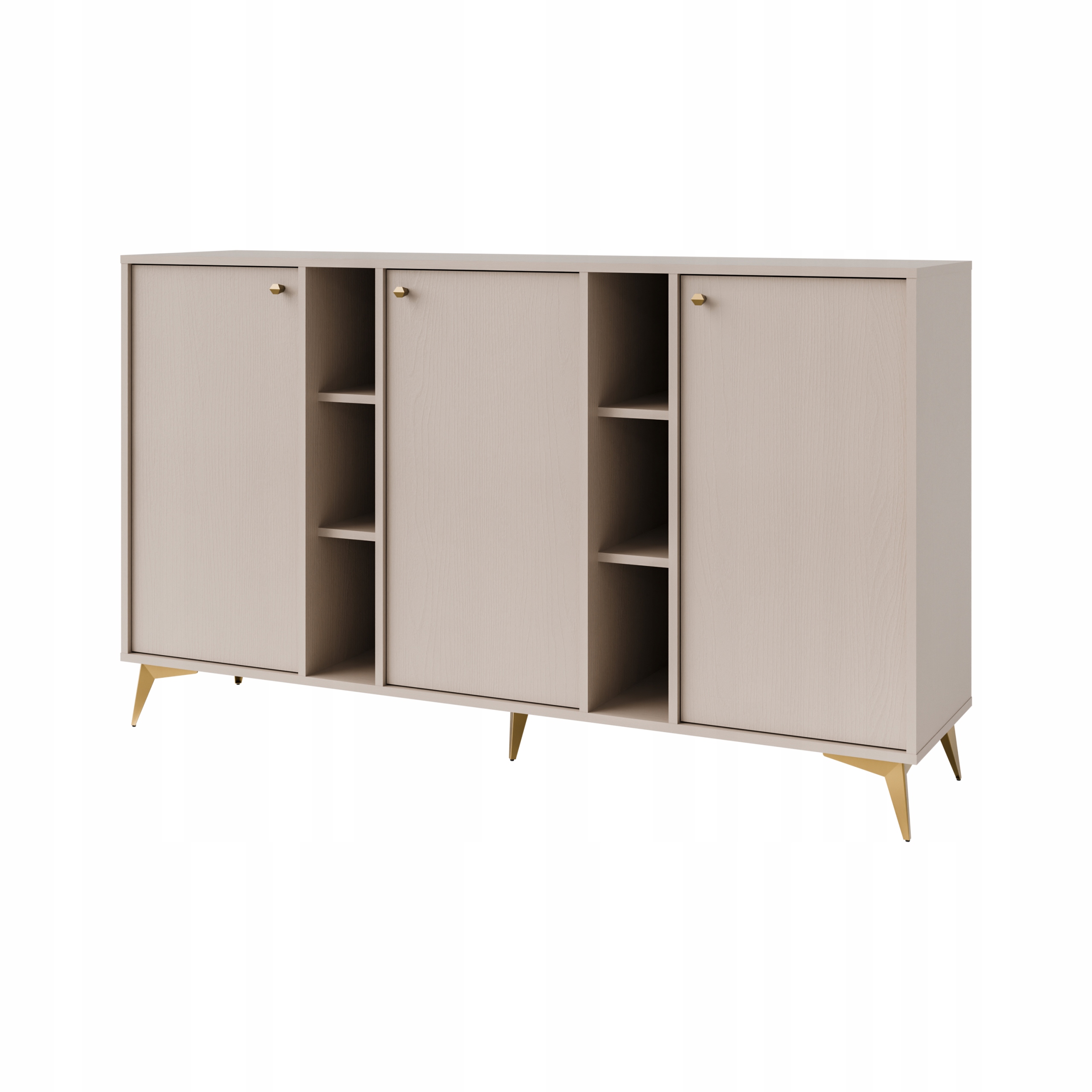 Třídveřová komoda do obývacího pokoje Sakai 1 3F T823 Béžová