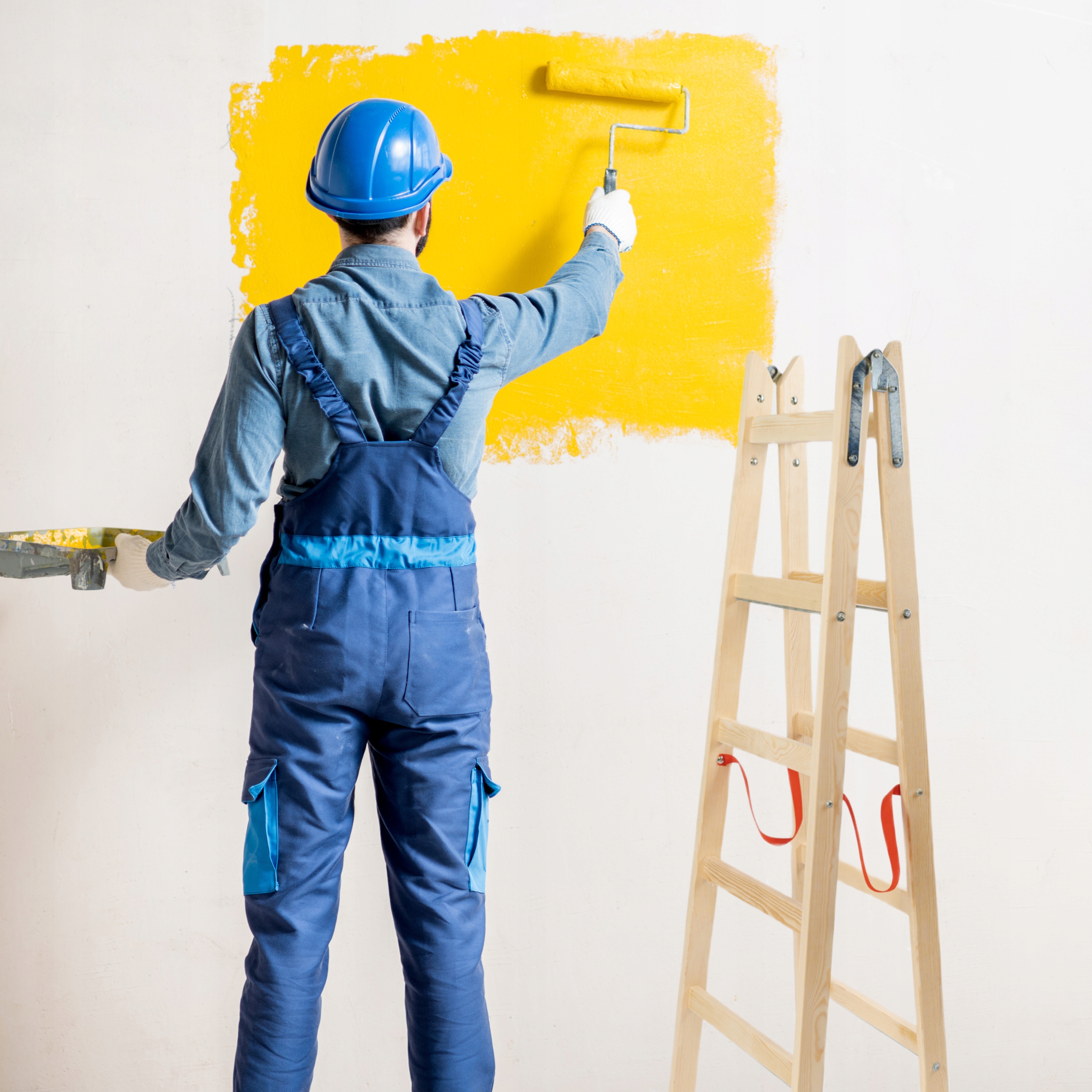 Drabina rozstawna drewniana malarska 2x5 150kg 3,05m + hak LADDERMAN Marka Ladderman